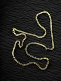 Cadena ojo de pollo oro