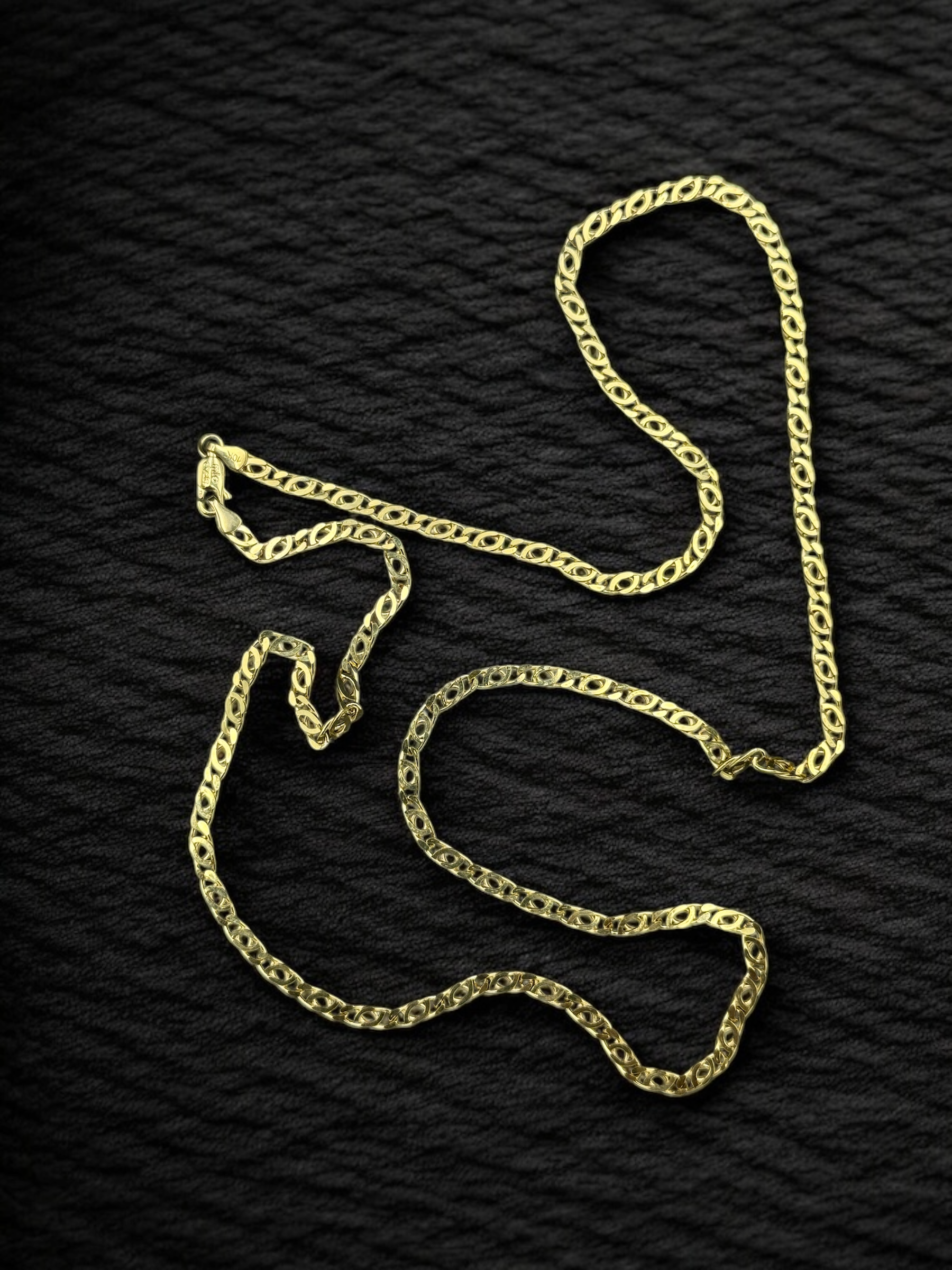Cadena ojo de pollo oro