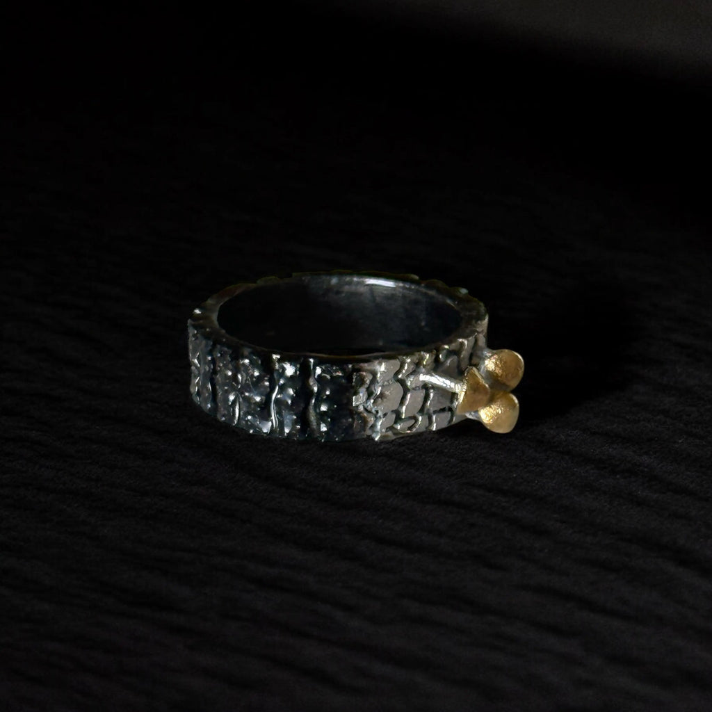 Anillo Brote de agonía — Plata