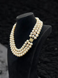 Collar de Perlas Crema Rosa