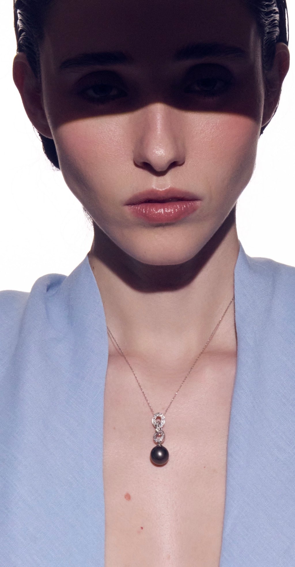 Collar Perla Tahití con Diamantes