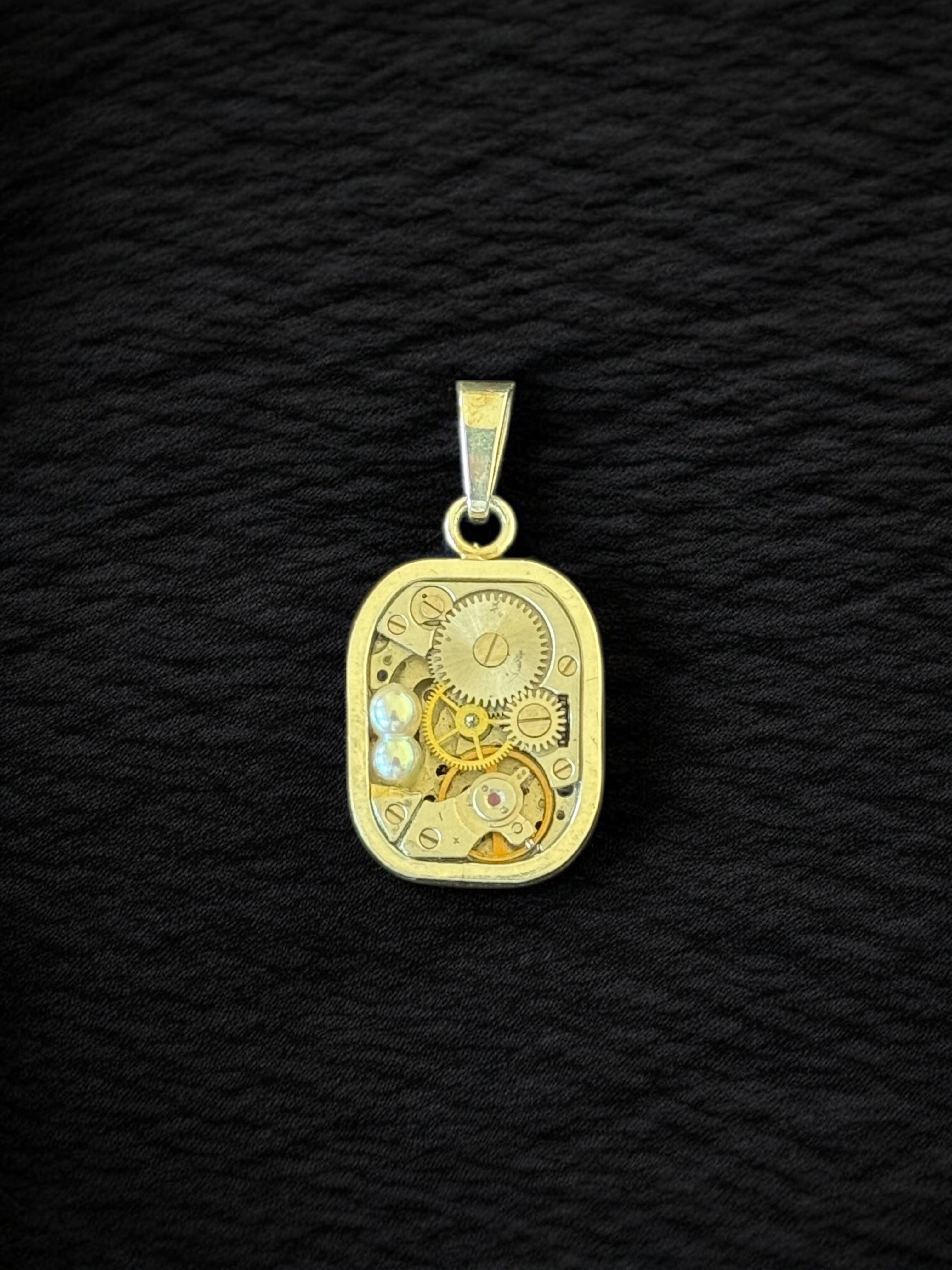 Dije reloj Perla Akoya Siamese