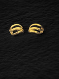Arracadas simples en oro amarillo