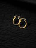 Arracadas simples en oro