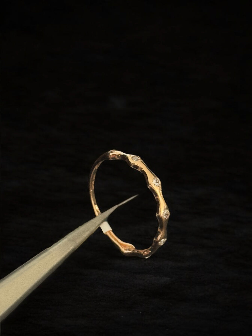 Anillo de oro rosa