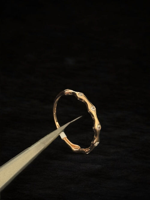 Anillo de oro rosa