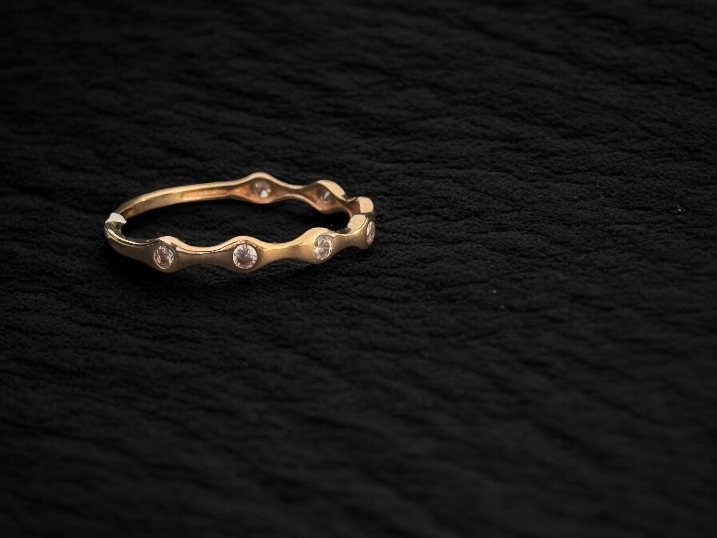 Anillo de oro rosa