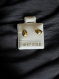 Broqueles oro gotas