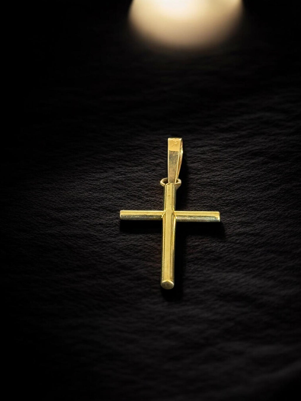 Cruz oro cilindrica