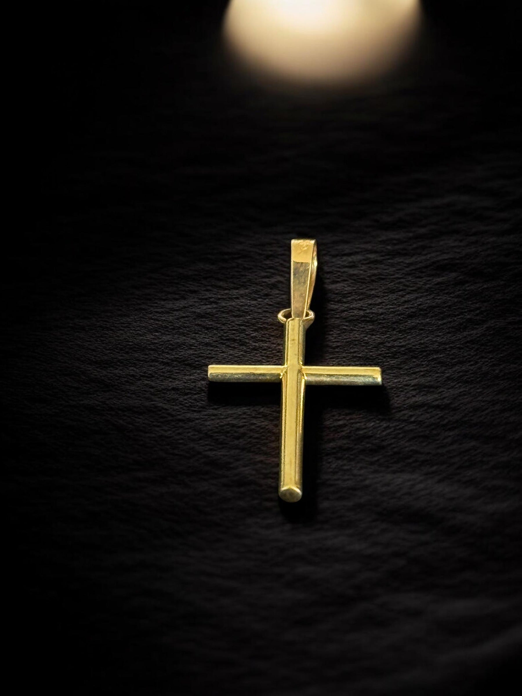 Cruz oro cilindrica