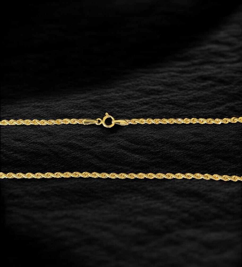 Cadena oro torsal delgada 1