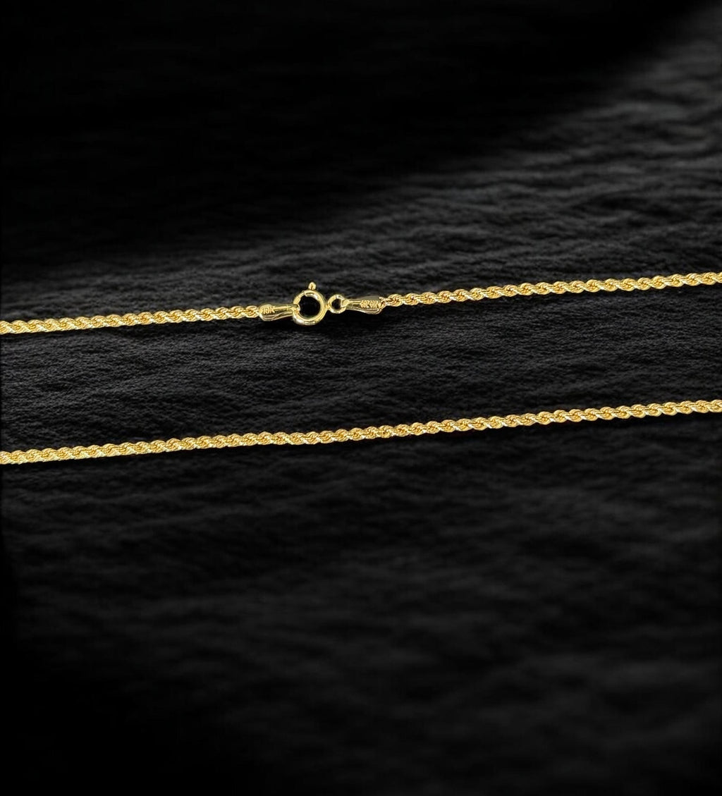 Cadena oro torsal delgada 1