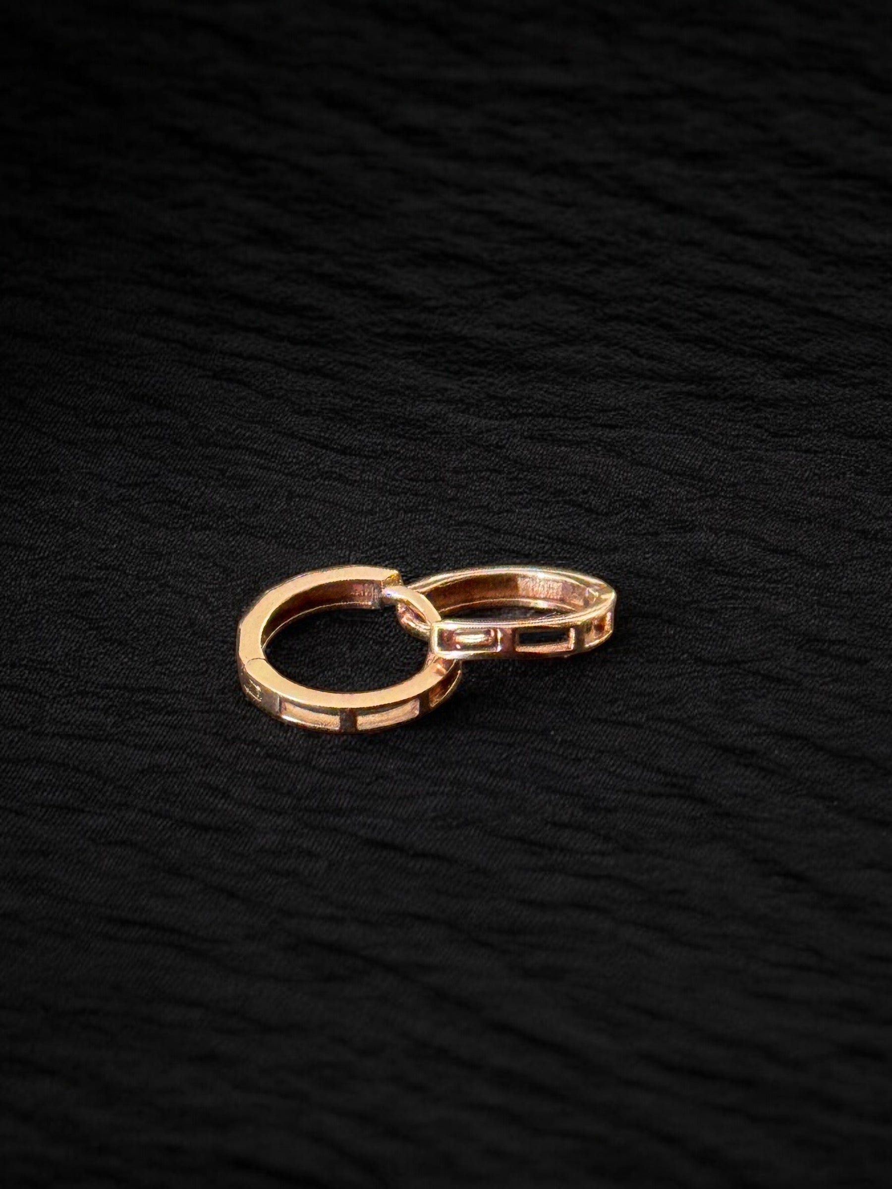 Arracadas oro rosa