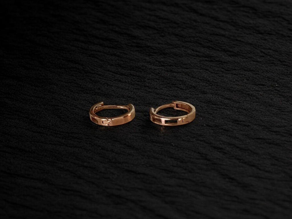 Arracadas oro rosa