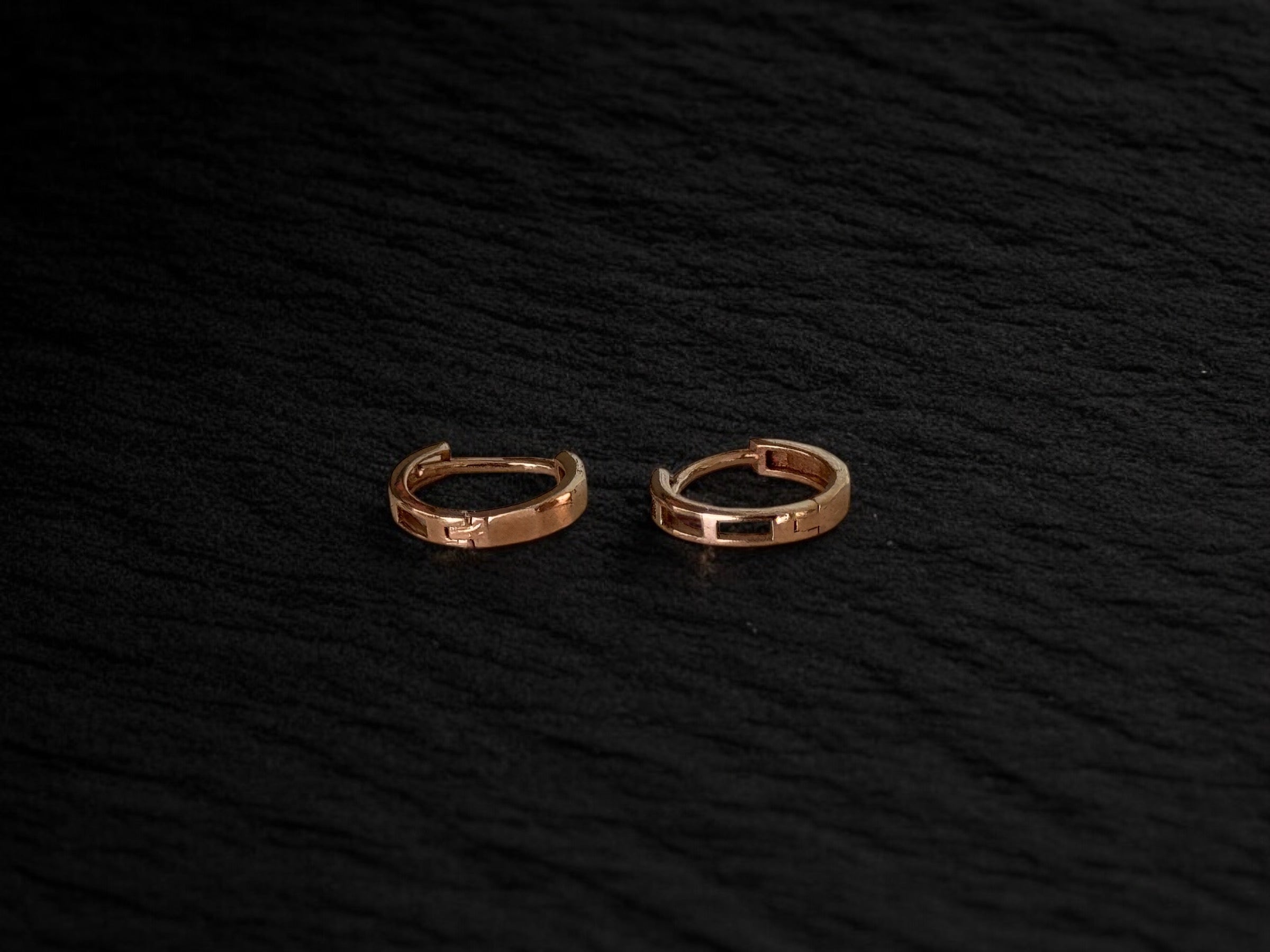 Arracadas oro rosa