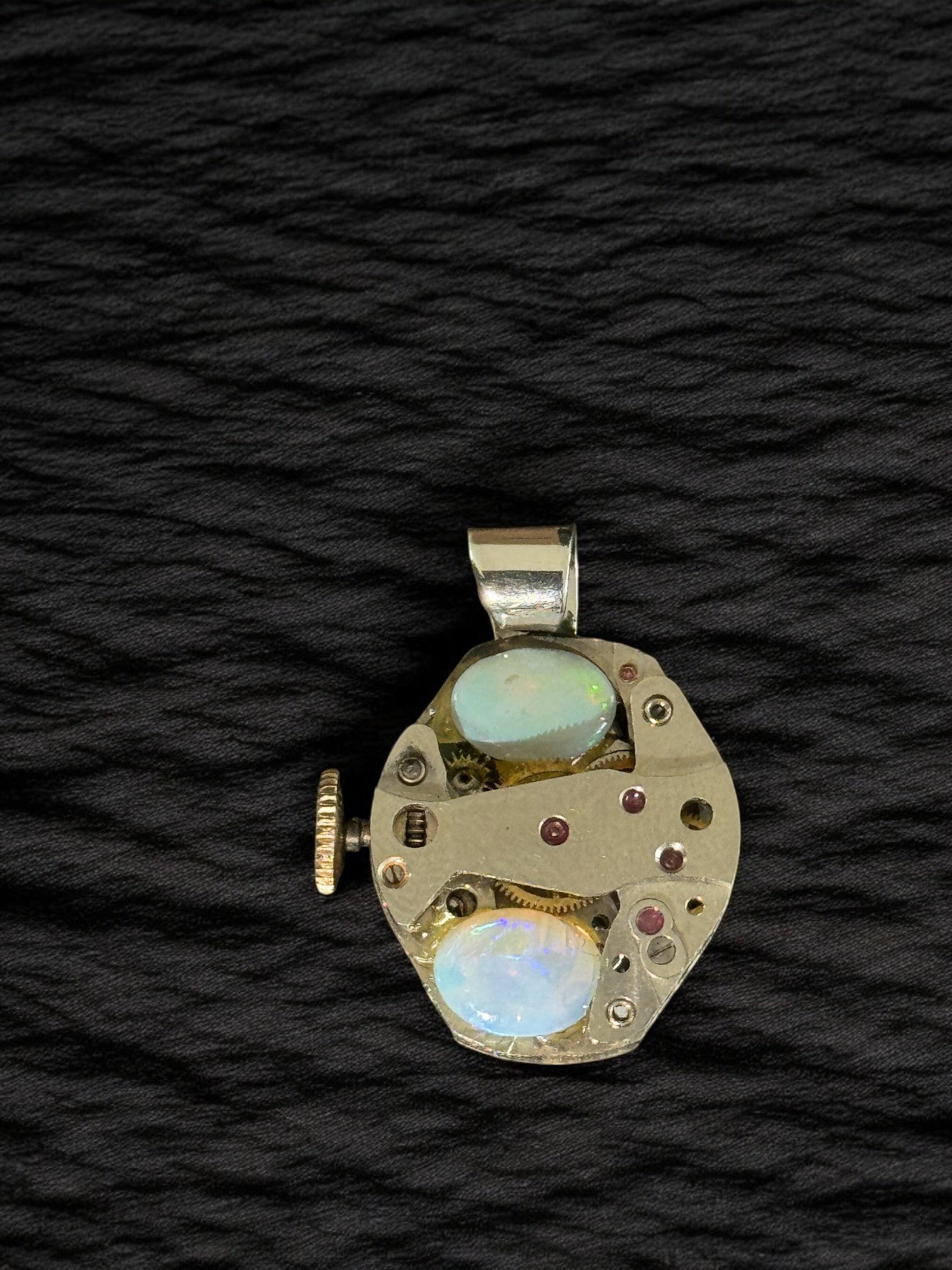 Dije reloj 2 Ópalos australianos