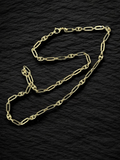 Cadena oro Paper clip y marinero