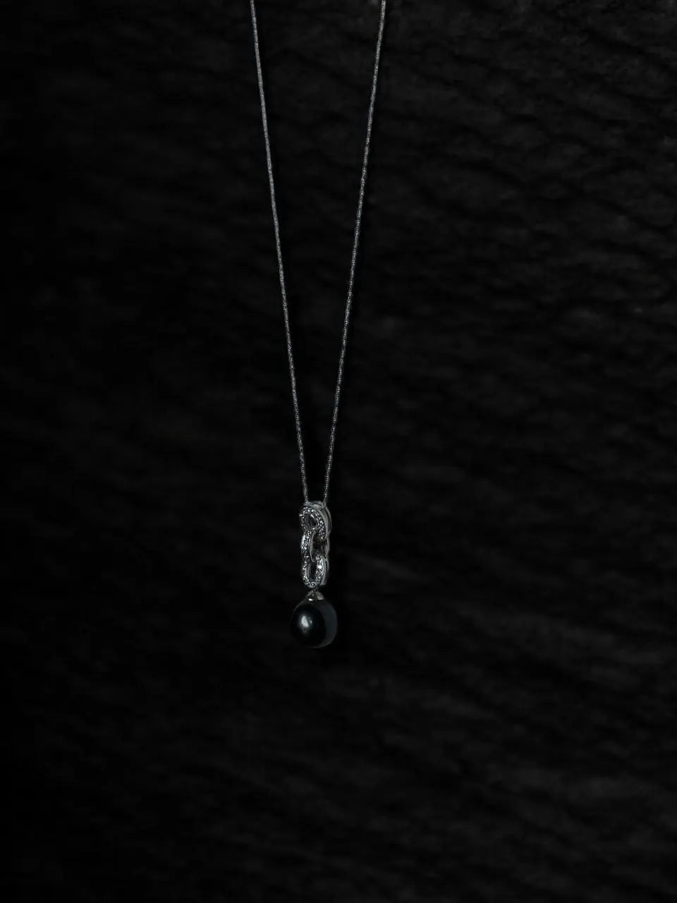 Collar Perla Tahití con Diamantes