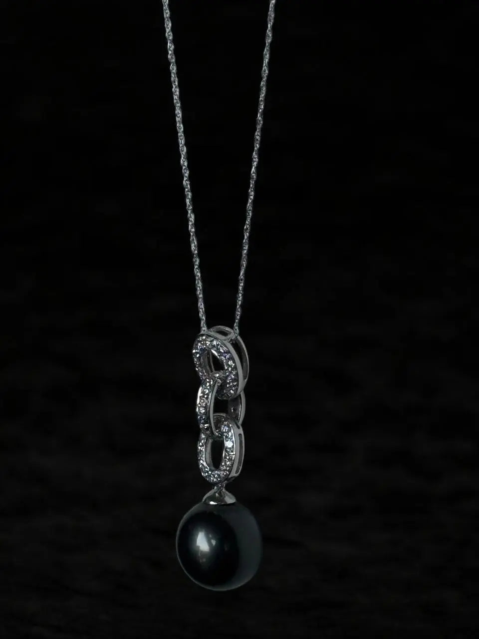 Collar Perla Tahití con Diamantes