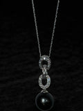 Collar Perla Tahití con Diamantes