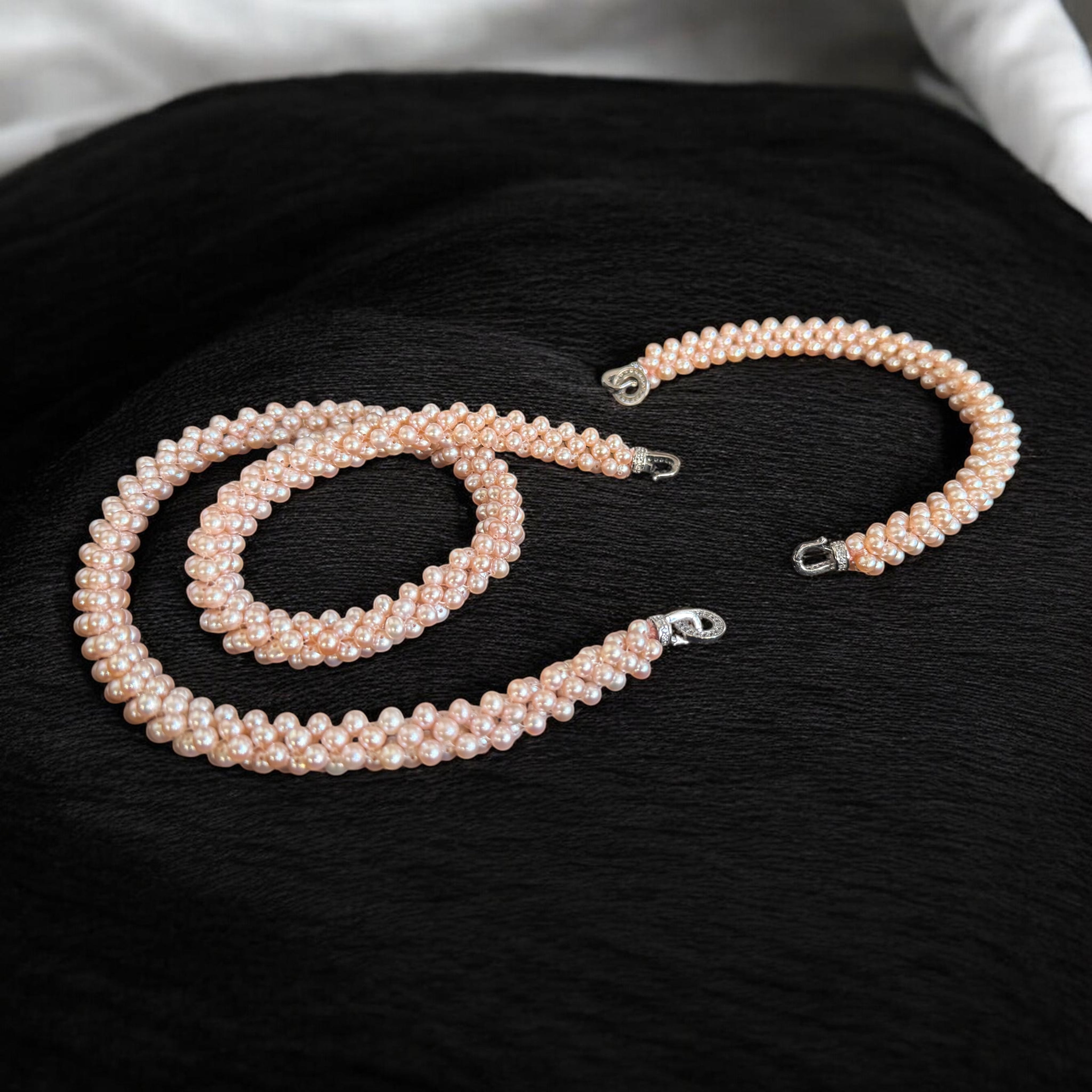 Collar y pulso perlas akoya