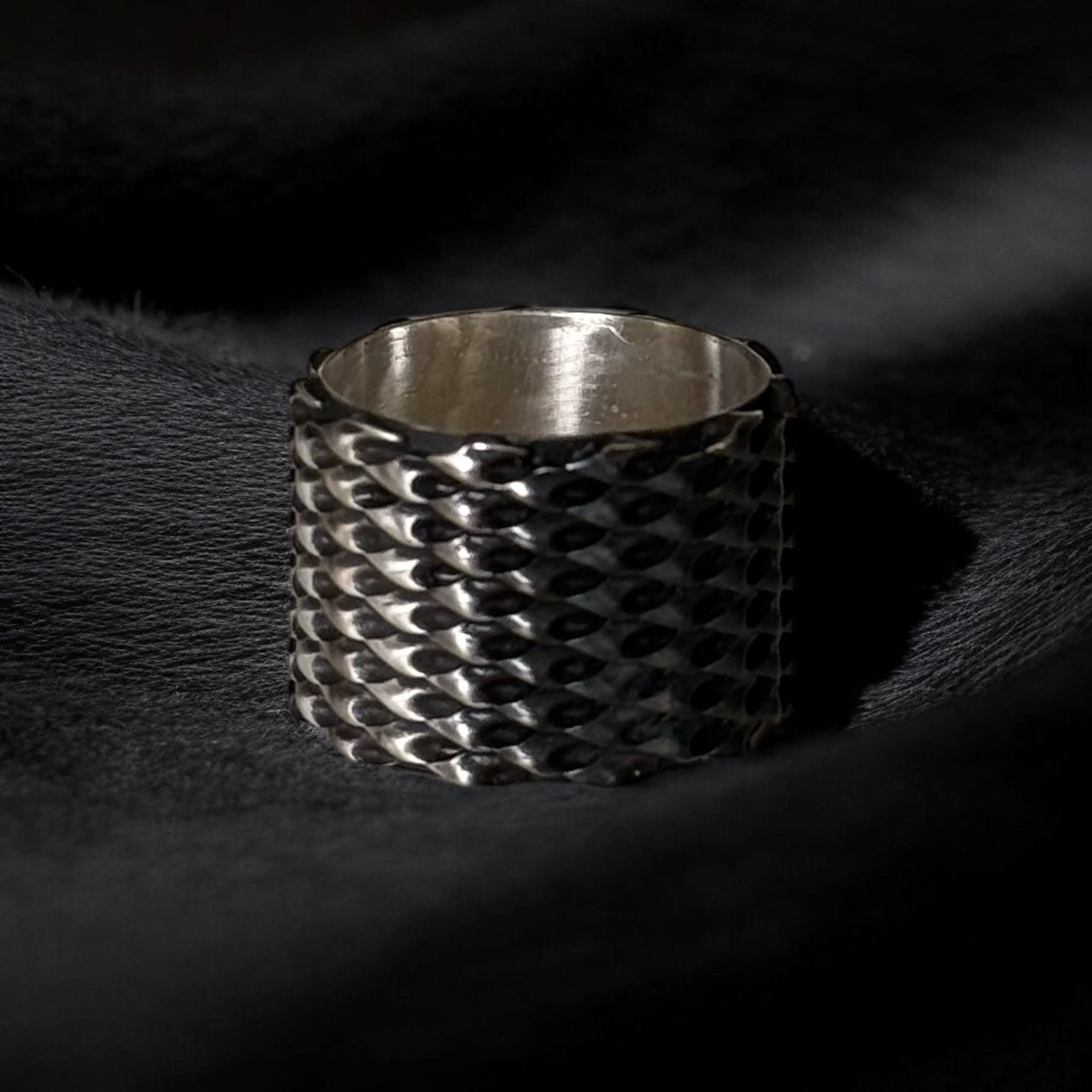 Anillo bicolor plata