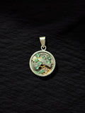 Dije reloj esmeraldas marquise con redondas