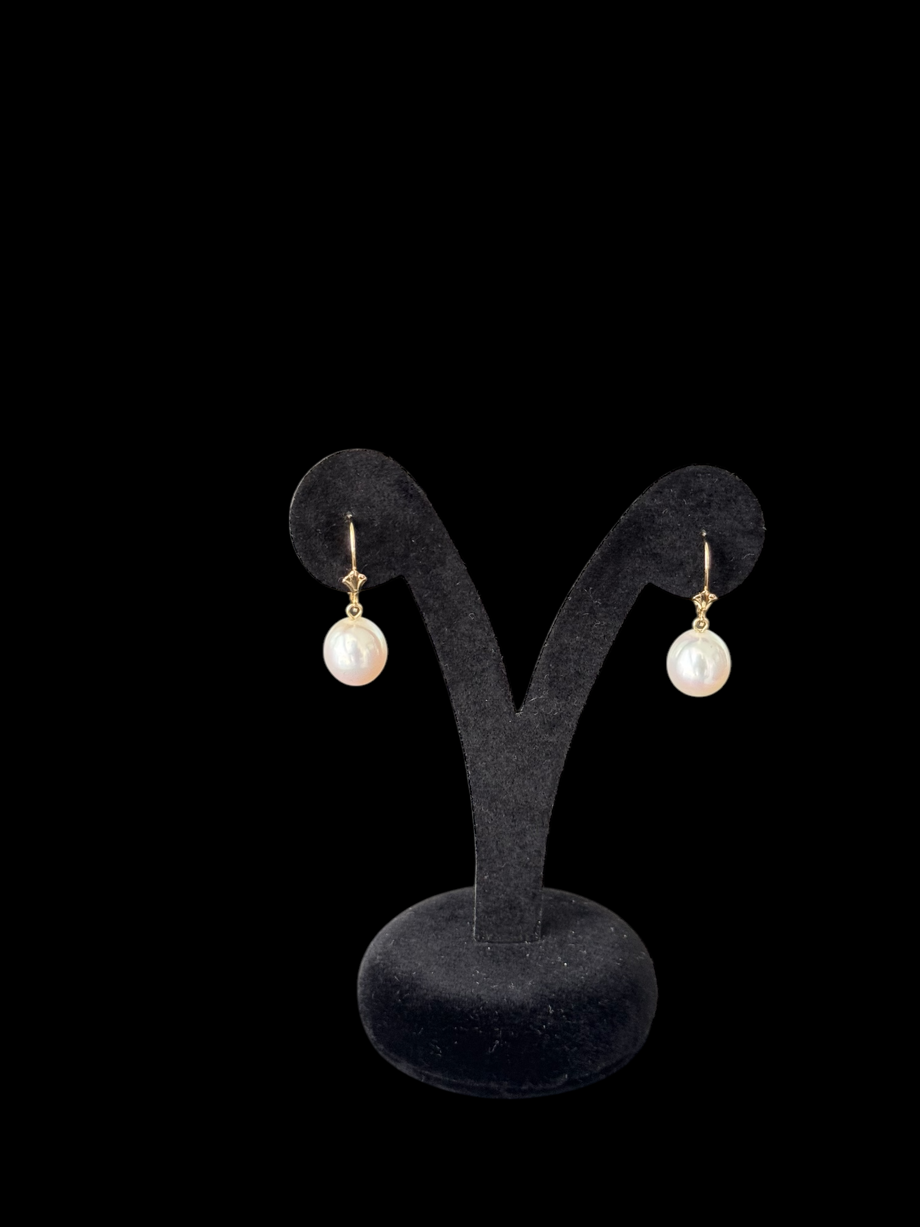 Aretes perla con oro