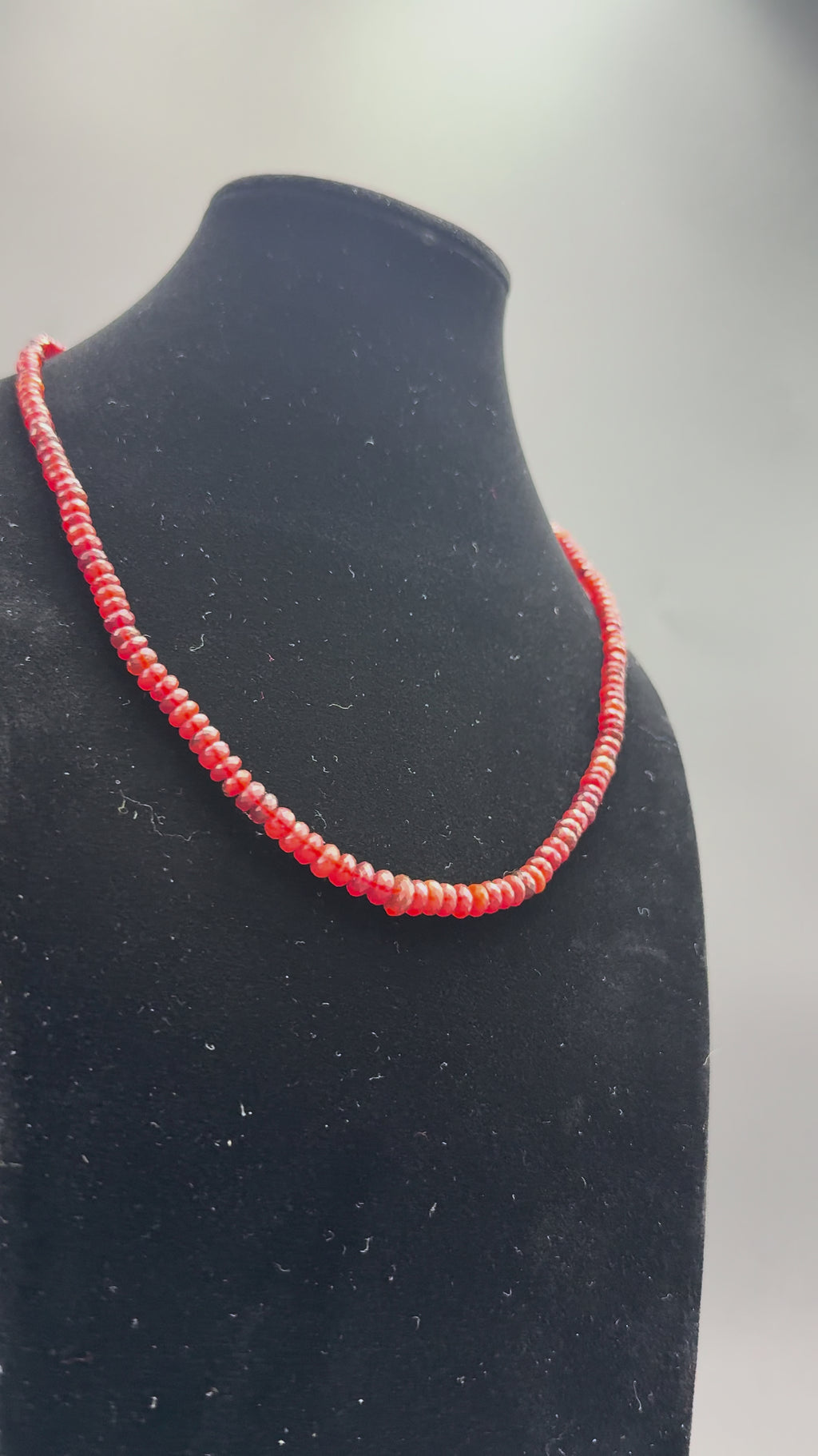Collar Ópalos de fuego facetados